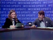 Curtin anchoring Weekend Update with Dan Aykroyd