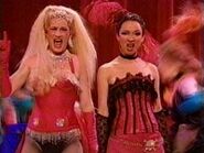 Ana Gasteyer as Christina Aguilera on the May 12, 2001 episode during the "Moulin Rouge!" sketch.