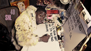 Season 40 Bumper Photo from January 17, 2015, the eleventh episode and first show of New Year 2015 of Season 40 of Saturday Night Live: Kevin Hart's2nd time hosting, with musical guest Sia.