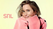 Kristen Wiig returned to SNL to host for the 5th time, thus making her a five-time host, she also becomes the newest member and the fifth former cast member, as well as the second former female cast member to enter The Five-Timers Club on April 6, 2024, the sixteenth episode of Season 49 of Saturday Night Live, with musical guest Raye.