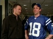 Seth Meyers as his impression Peyton Manning.