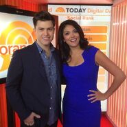 Promotional photo of Colin Jost and Cecily Strong, 2014