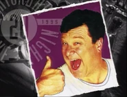 Season 20 Bumper Photo from March 25, 1995: John Goodman's 6th time as host, with musical guests The Tragically Hip, and special guest star original (and former) cast member Dan Aykroyd.