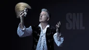 Season 42 of Saturday Night Live Bumper Photo from February 11, 2017, the fourteenth episode of Season 42 of Saturday Night Liv: Alec Baldwin's 17th time hosting, thus making him the most frequent SNL host in the show's history, with musical guest Ed Sheeran.