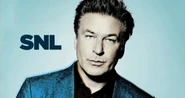 Season 37 Premiere of Saturday Night Live Bumper Photo from September 24, 2011: Alec Baldwin's 16th time hosting, thus beating out Steve Martin as the most frequent SNL host, with musical guests Radiohead.