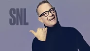 Season 42 of Saturday Night Live Bumper Photo from October 22, 2016, the fourth episode and Halloween-themed show of Season 42 of Saturday Night Live: Tom Hanks' 9th time as the host, with musical guest Lady Gaga.