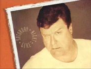 Season 19 Bumper Photo from May 7, 1994: John Goodman's 5th time as the host, thus making him a former five-time host to enter the Five-Timers Club, with musical guests The Pretenders.