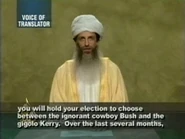 Seth Meyers as his impression Osama bin Laden.