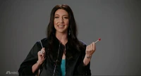 Heidi Gardner as her impression of Mikey Madison on the November 16, 2024 episode, during the pre-recorded "Wicked Auditions" sketch.