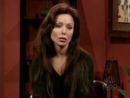 Kelly Ripa as Angelina Jolie on the November 1, 2003 episode during the "Live with Regis & Kelly" sketch.