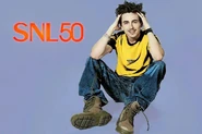 Another Timothée Chalamet Season 50 of Saturday Night Live Bumper Photo from January 25, 2025, the twelfth episode of Season 50 of Saturday Night Live and the last episode before the Saturday Night Live 50th Anniversary Special.