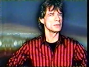 Season 27 Bumper Photo from December 8, 2001: Mick Jagger made his 3rd musical guest stint, as well as his 2nd solo musical guest appearance on SNL.