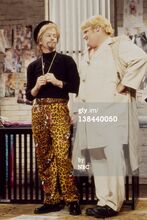 With David Spade on the set of a dress rehearsal version of Danté