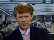 Dana Carvey as Ted Koppel in the 'Nightline' sketch on the January 12, 1991 episode.