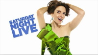 Season 33 Title Card from February 23, 2008: Fey's first-time hosting, with musical guest Carrie Underwood.