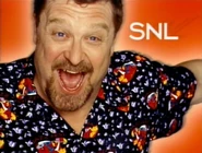 Season 22 Bumper Photo from May 10, 1997: John Goodman's 8th time hosting, with musical guest Jewel.