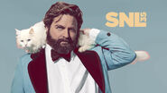 Season 35 of Saturday Night Live Bumper Photo from March 6, 2010, the sixteenth episode of Season 35 of Saturday Night Live: The first time that Zach Galifianakis hosts, with musical guests Vampire Weekend.