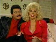 David Koechner as Burt Reynolds (left) on the May 11, 1996 episode during the "20 Years And One Week" sketch.