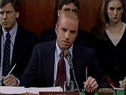 Kevin Nealon as Joe Biden on the November 12, 1991 episode during the "Clarence Thomas Hearings" sketch.