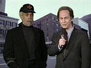 Tim Meadows as Danny Glover (left) on the November 6, 1999 episode during "The Jim Gray Show" sketch.