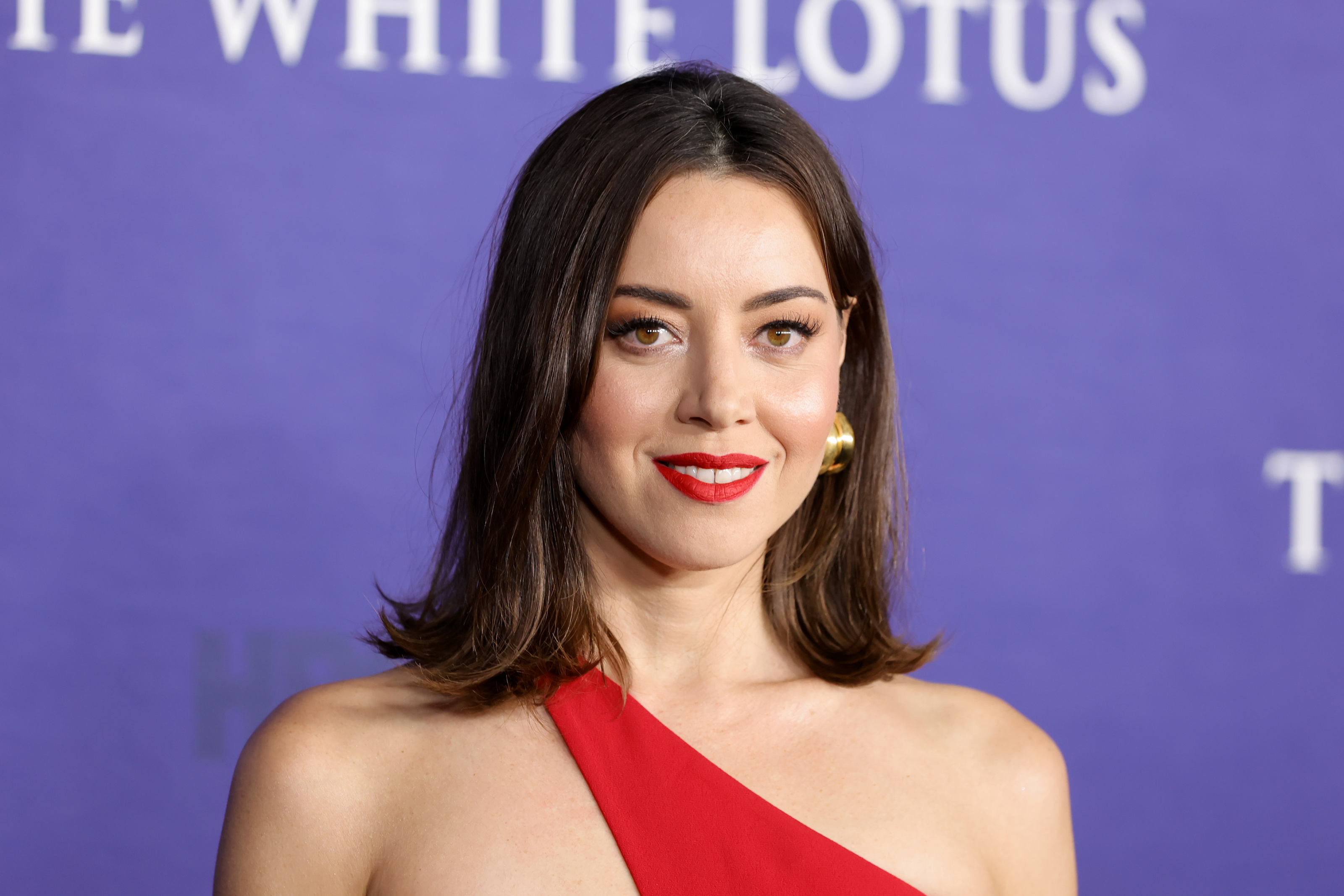 Aubrey Plaza at the Golden Globes 2014