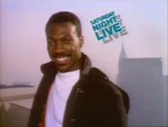 Eddie Murphy returned to SNL to host for the second time after leaving the cast, on December 15, 1984, the ninth episode and the Christmas show of Season 10 of Saturday Night Live, with musical guests Robert Plant & The Honeydrippers.