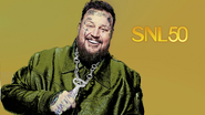 Season 50 Premiere of Saturday Night Live Bumper Photo from September 28, 2024: The musical guest debut on SNL for Jelly Roll. His first performance was "Liar".