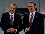 Bob Dole's cameo appearance (left) on the November 16, 1996 episode during the "Dole Impression" cold opening sketch.