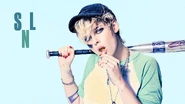 Kirsten Stewart 45.jpg (180 KB) Season 45 of Saturday Night Live Bumper Photo from November 2, 2019, the fifth episode of Season 45 of Saturday Night Live: Kristen Stewart's 2nd hosting stint, with musical guests Coldplay, the legendary British pop rock band.