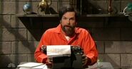 Dane Cook as Saddam Hussein on the September 30, 2006 episode during the "Hugo Chavez Political Roundup" sketch.