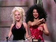 Amy Poehler as Anna Nicole Smith (left) on the November 20, 2004 episode during "The American Trainwreck Awards" sketch.