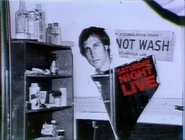 From Chase's third hosting gig on the season 8 premiere on September 25, 1982.