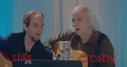 SNL Kyle Mooney as Stephen Stills and Taran Killam as David Crosby