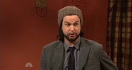 Taran Killam as Ashton Kutcher on the November 19, 2011 episode during the "Kelly Auditions" sketch.