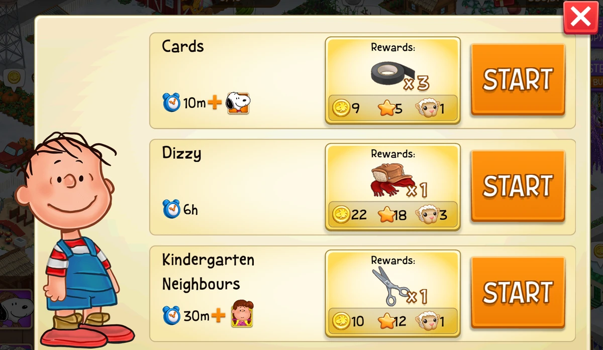 Category:Task and Reward for Rerun | Snoopy Town Tale Wiki | Fandom