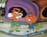 Grandpa and Junior competing