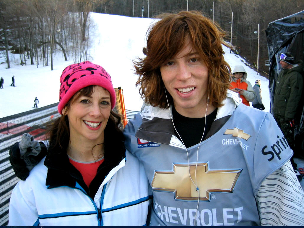 Shaun White during Snowboarding Champs Shaun White and Hannah