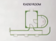 Blueprint of the Hospitality Radio Room, the set that was re-purposed into the Steward's Quarters set.