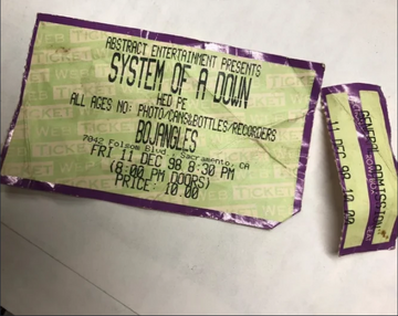 System of a down ticket online