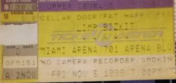 Miami Arena November 5th, 1999 | System of a Down Wiki | Fandom