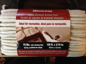 Secureline diamond braid cord label small
