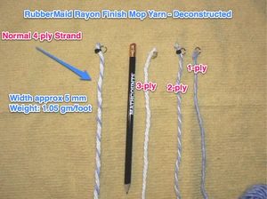 Rayon mop yarn deconstructed