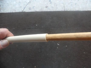 
Longer handles will tend to flex. If this is something you want to eliminate you can simple purchase a wooden doweling from your hardware supplier and insert it into the PEX tubing for added strength and support. You may have to sand down the doweling a bit to make it fit.