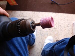 The inside diameter of this piece is just a tiny bit too small to fit over the ecig--you need to hone out the inside using a drill attachment or file. The ring has to be loose fitting to allow air to pass into all of the airholes of the atomizer tank