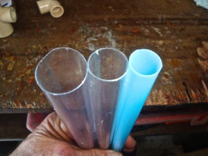 Different size tubes (2) and one fat straw can be used