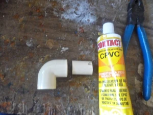 Whenever you are using CPVC fittings you need adhesive that is specially formulated for CPVC