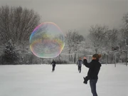 Bubble in the snow