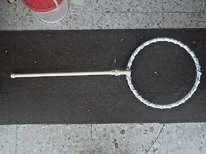 A smaller hoop redy to go.