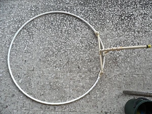 The completed Large 35" diameter KIB hoop with minimal flexing suitable to fit almost any adult (or two)