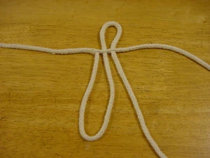 Working excess line back through